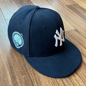 New Era New York Yankees Derek Jeter Captain Fitted 59Fifty Navy Wool 6 7/8 Cap